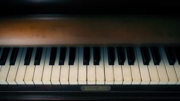 Концепция Фортепиано Открыта Закрыта — стоковое видео