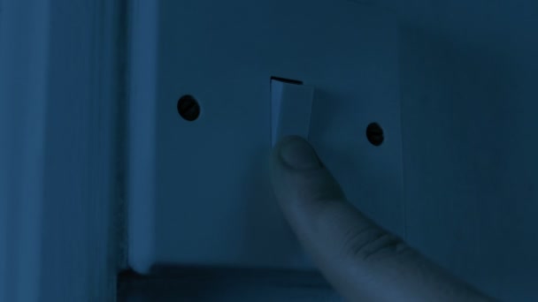 Odadaki Işık Açık Kapalı — Stok video