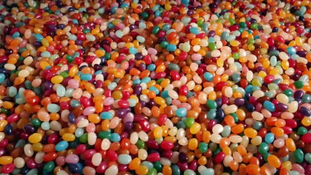 Jelly Beans Pile Tracking Shot — Stock Video