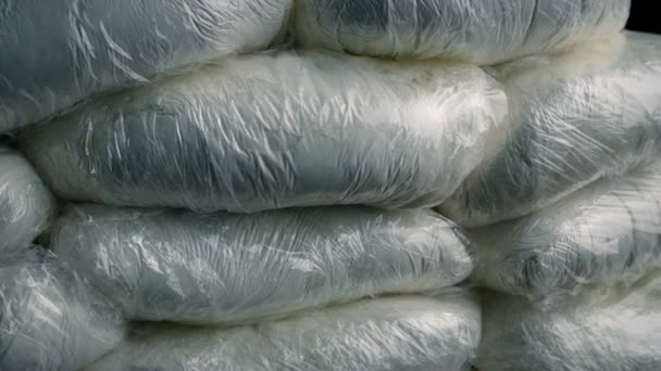 Heroin Taschen Polizei Beschlagnahmt Drogenhandel — Stockvideo