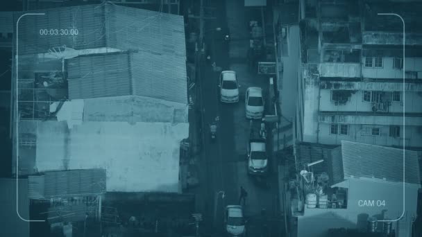 央视路穿过城市住宅区 — 图库视频影像
