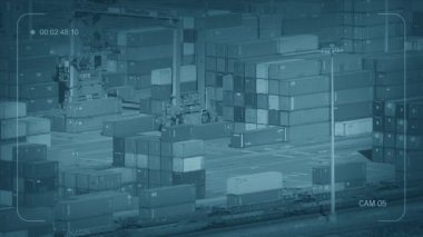 Sandık ve araçların geçtiği CCTV Endüstriyel Alanı