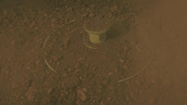 Tank Explodes Land Mine Konsep Perang — Stok Video