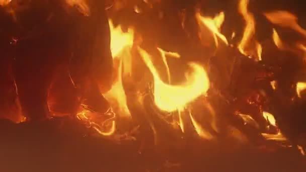 Papier Brennt Verrauchtem Feuer — Stockvideo