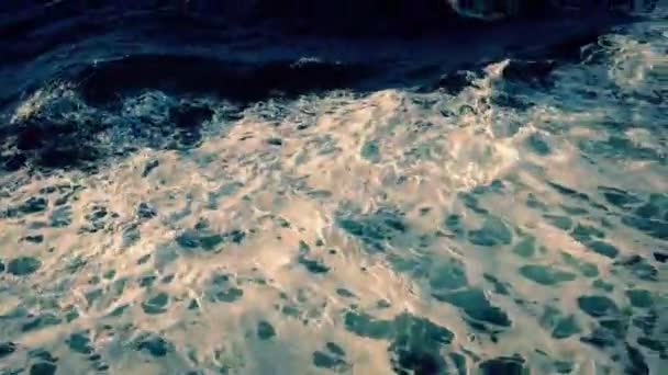 Hullámok Hajó Oldalán — Stock videók
