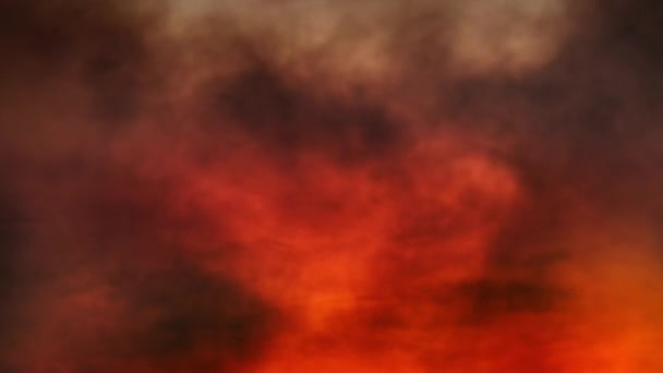 Epic Sky Con Resplandor Fuego Furioso — Vídeos de Stock