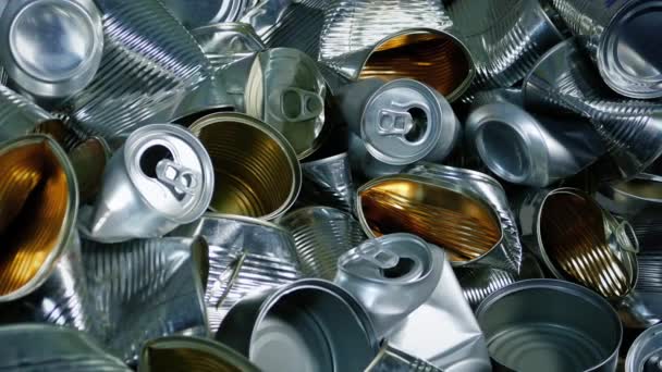 リサイクルするために混合された金属項目 — ストック動画
