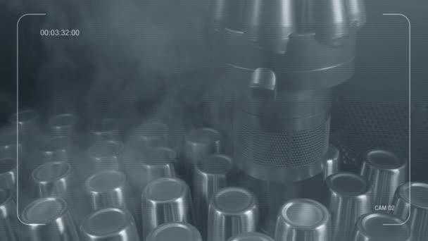 Робот Пов Реактор Охолоджувальному Газі — стокове відео