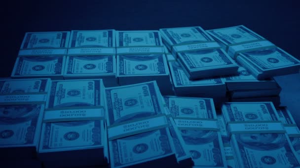 Ladrão Agarra Pilha Dinheiro Durante Roubo — Vídeo de Stock