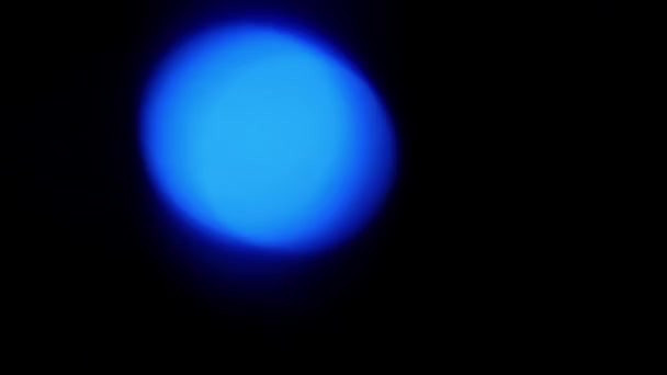 Blaulicht Bokeh Der Nacht — Stockvideo