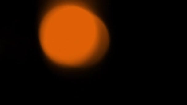 夜に点滅するオレンジ緊急ライト — ストック動画