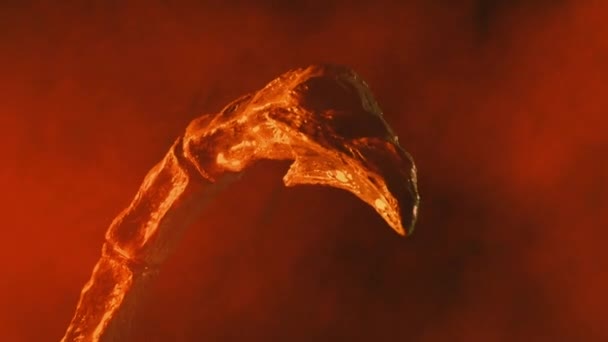Criatura Alienígena Detalle Cueva Ahumada — Vídeos de Stock