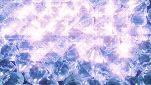 美丽的闪闪发光的钻石移动镜头 — 图库视频影像
