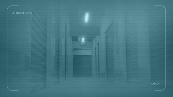 冷存储大楼中的机器人Pov — 图库视频影像