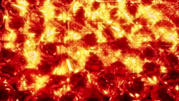 红宝石闪烁着流动的光芒 — 图库视频影像