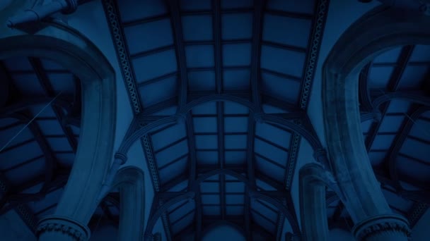 Wielki Sufit Kościoła Ciemności — Wideo stockowe