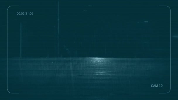 央视车在夜雨中通过公路 — 图库视频影像