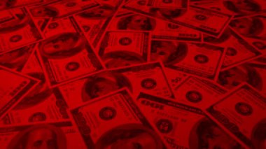 Yüz Dolarlık Kırmızı Işık Borç Konsepti