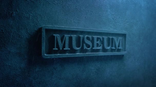 Edificio Del Museo Fuertes Lluvias — Vídeos de Stock