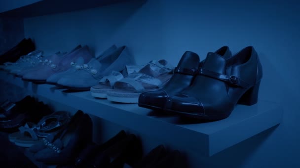 Cipőbolt Óra Után Részlet — Stock videók