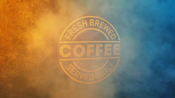 Kaffeezeichen Dampfstoß Aus Barista Maschine — Stockvideo
