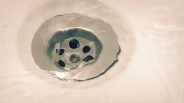 Dirt Washes Away Sink — Vídeo de Stock