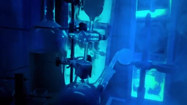 Flickers Eletricidade Experimento Cientista Louco Laboratório — Vídeo de Stock