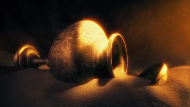 Ancien Vase Perdu Dans Grotte — Video