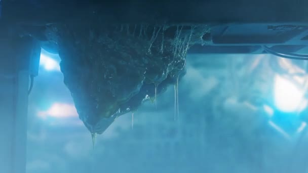 Яичный Бутон Пришельца Потолке — стоковое видео