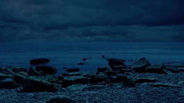 Costa Del Mar Noche Tranquila — Vídeos de Stock