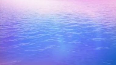 Güneş parlıyor ve okyanus üzerinde parıldıyor.