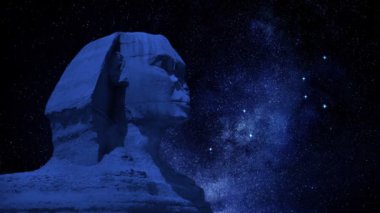 Mısır Sfenksi ve Leo Zodiac Yıldız İşareti Antik Gizemler
