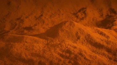 Turuncu Toz Madde Dairesel Çekim