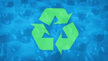 Şişelenmiş Su Plastik Geri Dönüşüm Konsepti