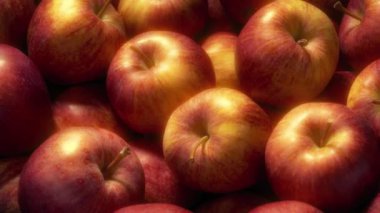 Kırmızı Elmalar Güneşte Parlıyor