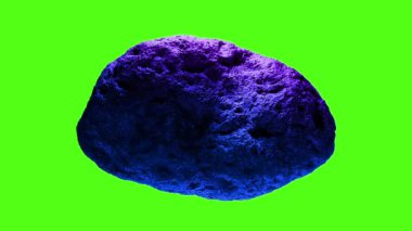 Yeşil Ekranda Renkli Meteor İzole Edildi