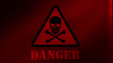 Tehlike İşareti Üzerine Kırmızı Alarm Işığı