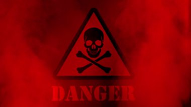 Kırmızı ışıkta yükselen Buharlı Tehlike İşareti