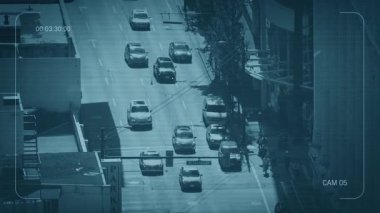CCTV Şehir Yolu Yüksek Açıdan