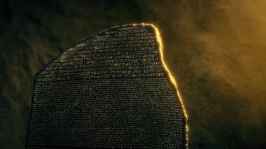 Antik Dil Oymalı Taş Tablet