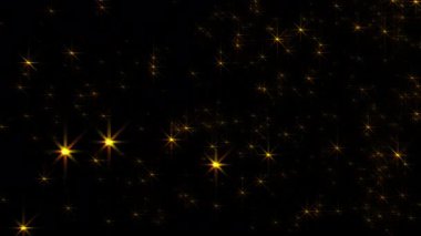 Siyah Sihirli FX Üzerinde Parıldayan Parçacıklar