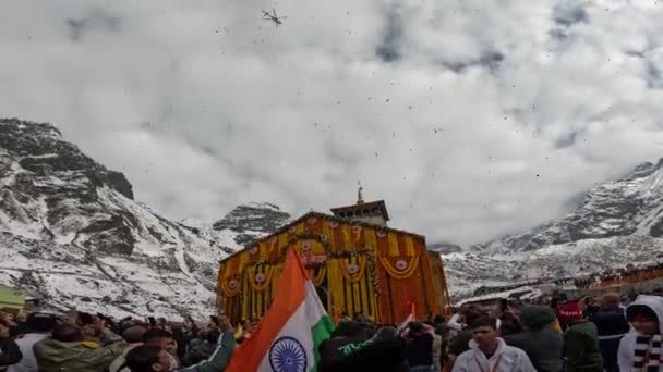 Dehradun Uttarakhand Inde Mai 2023 Les Dévots Temple Kedarnath Sont — Video