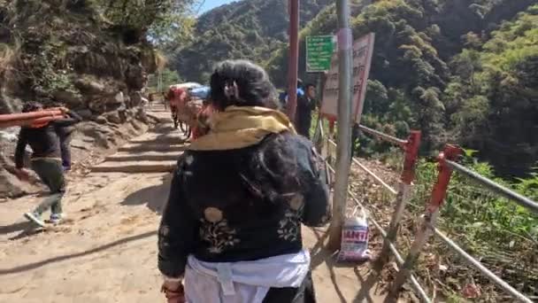 Dehradun Uttarakhand Inde Mai 2023 Illuminer Les Sentiers Montagne Panneaux — Video