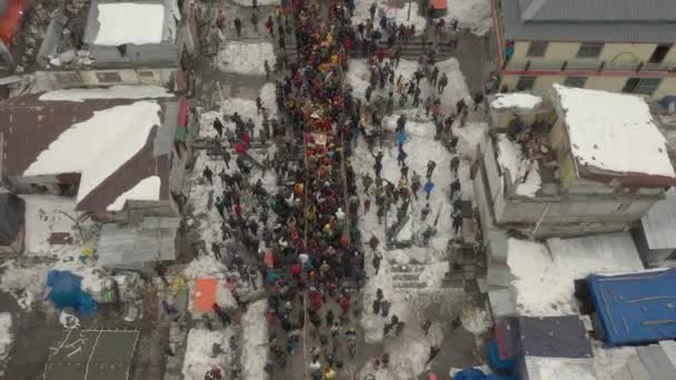 Dehradun Uttarakhand Hindistan Mayıs 2023 Kedarnath Ruhani Tepelerinde Nefes Kesen — Stok video