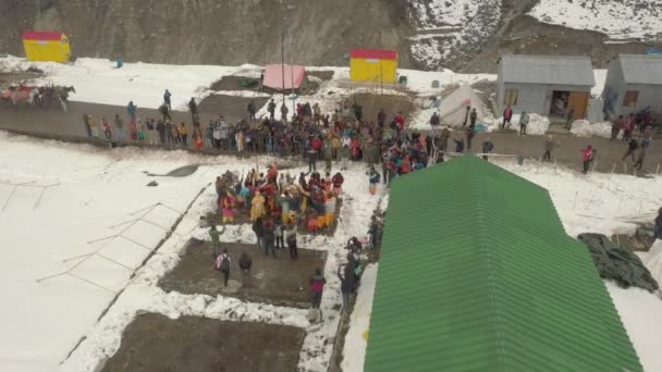 Dehradun Uttarakhand Indie Maja 2023 Świętym Objęciu Świątyń Uttarakhands Powietrze — Wideo stockowe