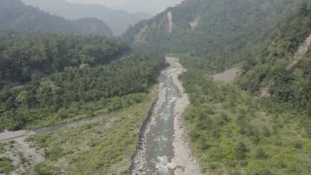 Montagne Uttarakhands Fiume Svela Sua Bellezza Mozzafiato Una Danza Scenica — Video Stock