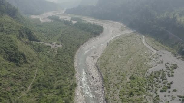 Uttarakhand Berge Entfaltet Der Fluss Seine Atemberaubende Schönheit Einem Szenischen — Stockvideo