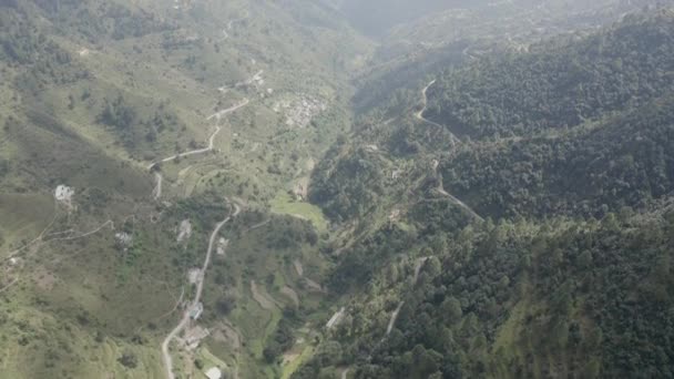 Ponořte Dech Beroucí Velkoleposti Uttarakhand Jako Panoramatické Výhledy Odhalují Plnou — Stock video