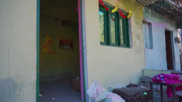 Assombrosa Quietude Joshimaths Casas Vazias Durante Crises Imagens Alta Qualidade — Vídeo de Stock
