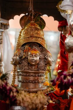 Kedarnaths Divine Presence Captured in Uttarakhands Majestic God Murti.High quality image clipart